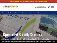 Tablet Screenshot of lincolnsecurity.co.uk